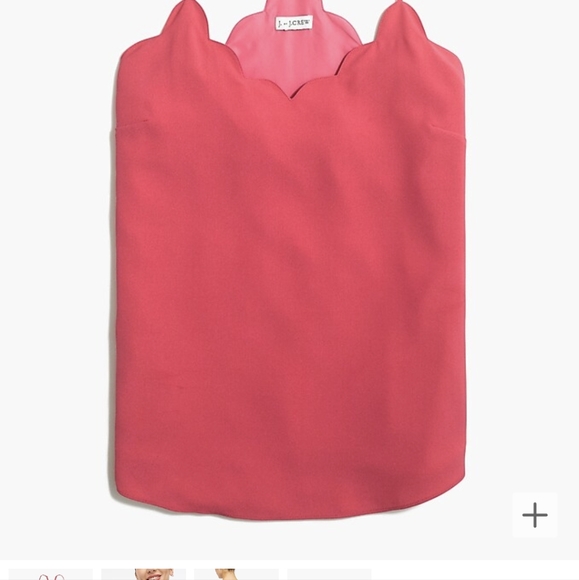 J. Crew Cami. Racer-Back. Scalloped Neck - XXL - Picture 5 of 5